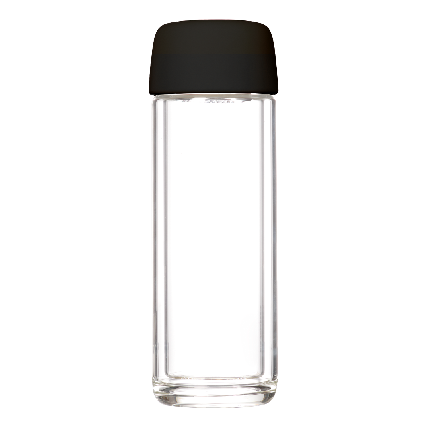 Бутылка стеклянная с двойными стенками Bianca, черная