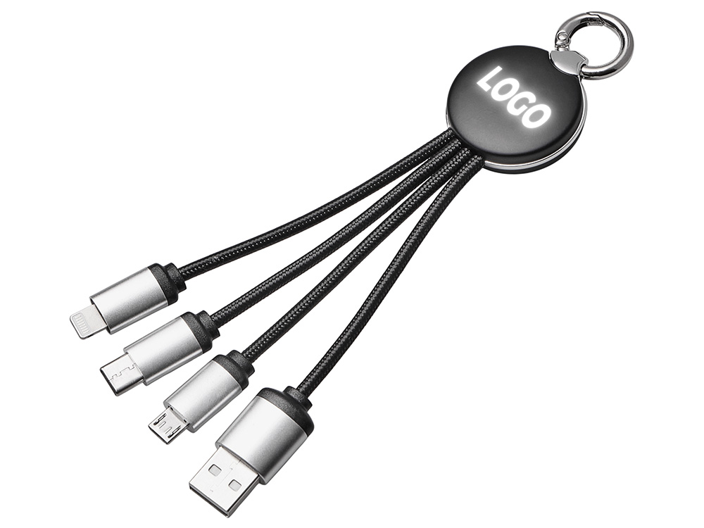 Зарядный кабель 3-в-1 с подсветкой лого Ion mini