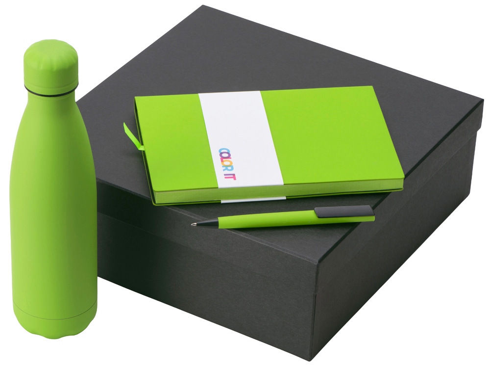 Подарочный набор COLOR IT c блокнотом, ручкой и термобутылкой