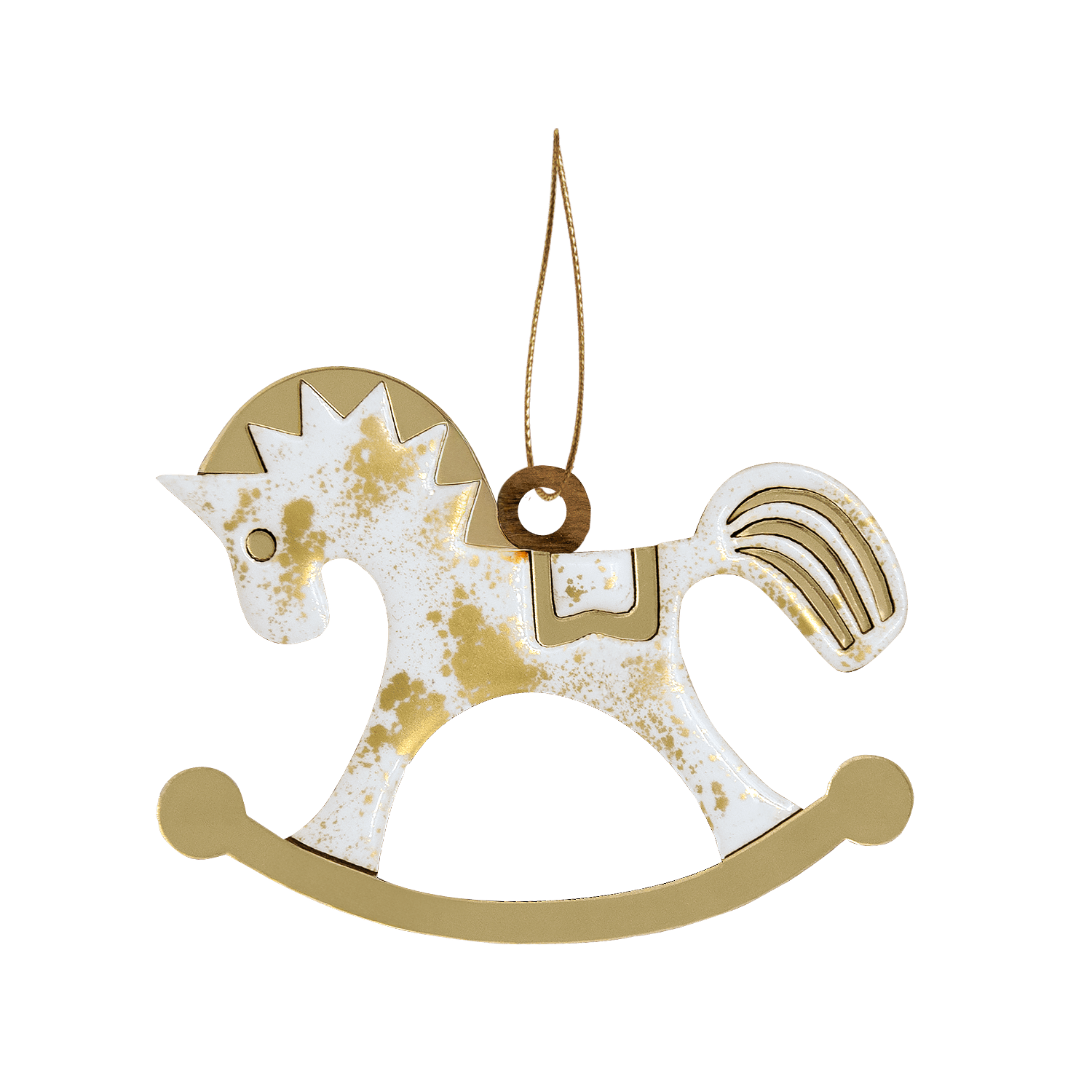 Ёлочная игрушка Лошадка (белый)