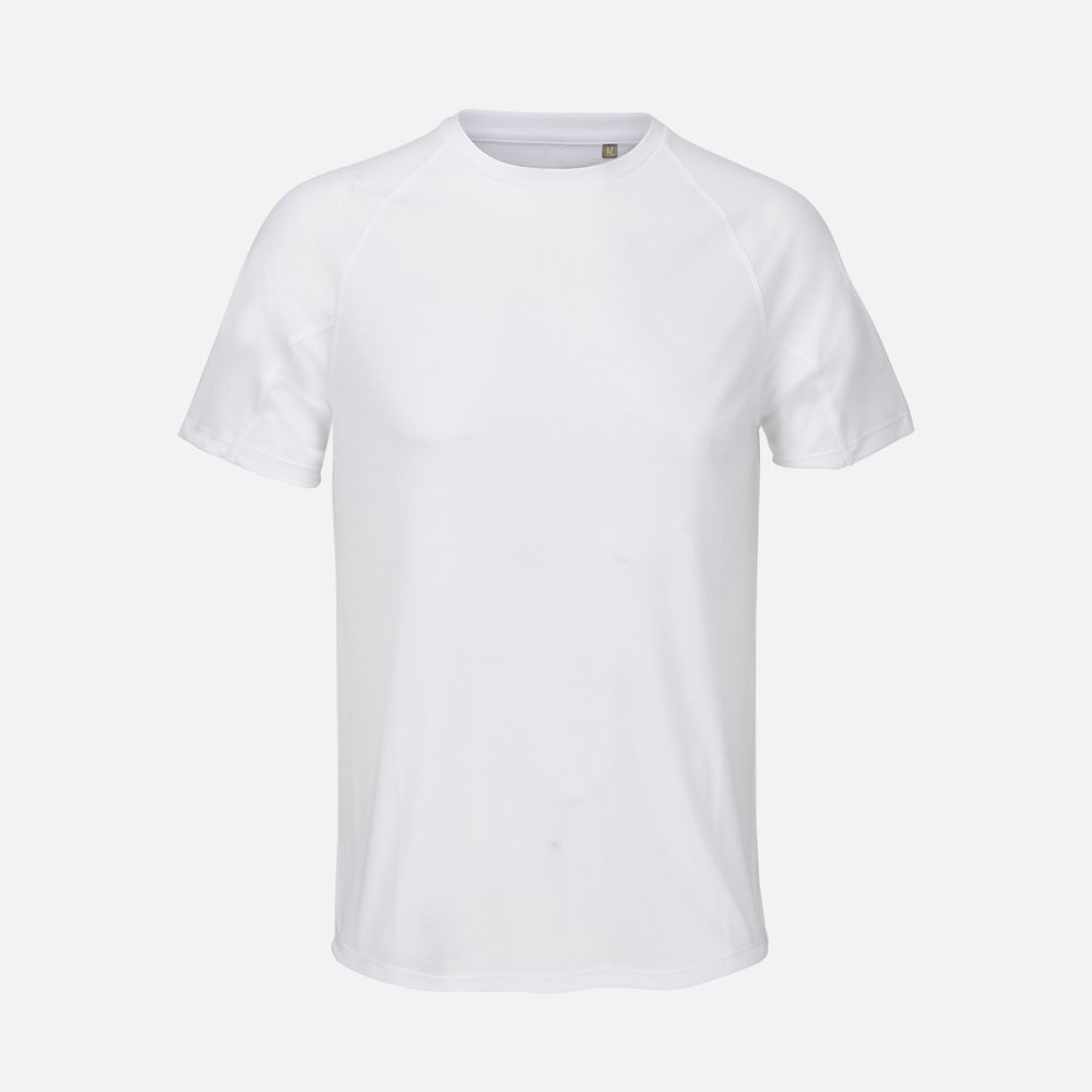 Футболка спортивная унисекс Vortex, белая