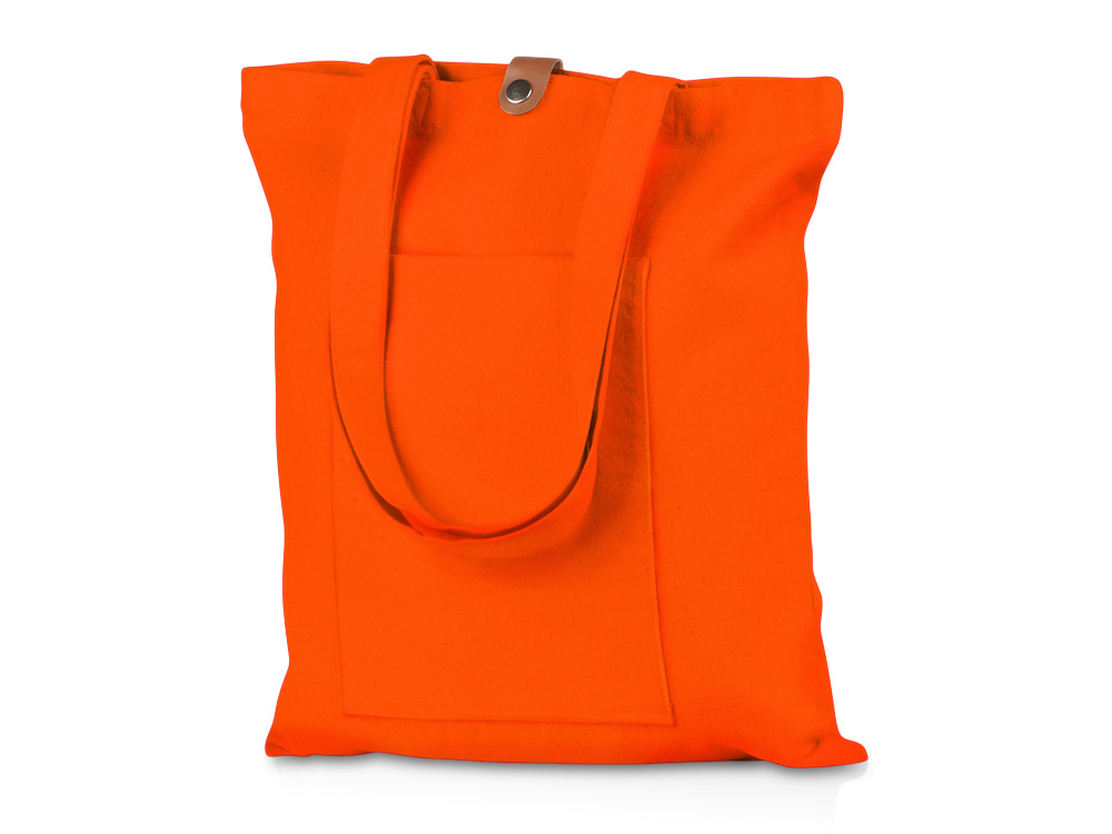 Cумка Clip из хлопка 340 г/м2 с застежкой из экокожи