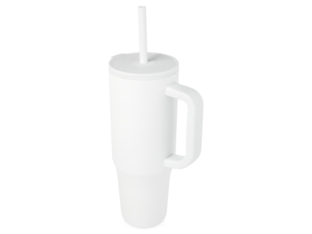 Герметичная термокружка Brady с силиконовой трубочкой, переработанная сталь, 900 мл