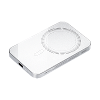 Внешний аккумулятор Artex PD 5000mAh с функцией беспроводной зарядки 15W, серебряный