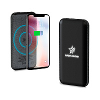 Внешний аккумулятор Stormoway, 10000 mAh с беспроводной зарядкой, черный