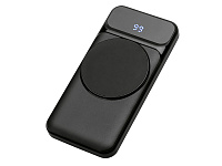 Магнитный беспроводной внешний аккумулятор со встроенными кабелями Мэни, 10000 мАч