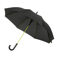 Зонт-трость Quantum, черный/салатовый