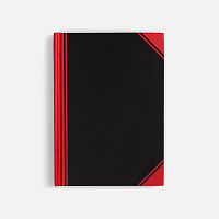 Блокнот Accenti Mini, черный с красным