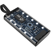 Внешний аккумулятор Wonder с фонариком, 10000 mAh