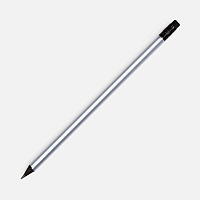 Карандаш простой Triangle Black с ластиком, серебристый