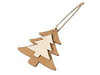 Деревянная подвеска на елку Firtree