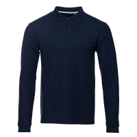 Рубашка поло унисекс STAN длинный рукав хлопок 185, 104LS