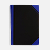 Блокнот Accenti, черный с синим