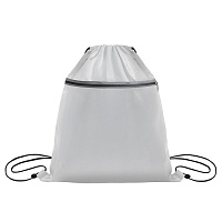 Рюкзак мешок  "Shift" со светоотражающей молнией, белый, 36*41 см, полиэстер 210D