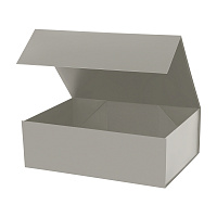Подарочная коробка-трансформер средняя, серая