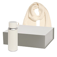 Подарочный набор Осло (Oslo), Форгес (Forges), бежевый (термос, шарф)