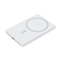 Внешний аккумулятор Atlantis PD 5000mAh с функцией беспроводной зарядки 15W, серебряный