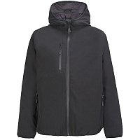 Куртка софтшелл с капюшоном мужская Falcon Men, черная