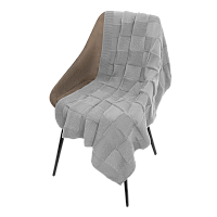 Плед Селла Софт (Cella Soft) вязаный, 160*90 см, серый