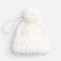 Подвеска на елку «Вьюжка», шапочка, белая